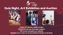 Quiz Night, Art Exhibition and Auction on Friday 27 January Quiz Night, Art Exhibition and Auction on Friday 27 January